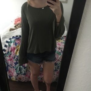 Hollister bell sleeved top